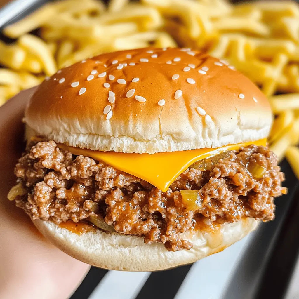 Get ready for a fun twist on a classic favorite! These Big Mac Sloppy Joes bring all the iconic flavors of a Big Mac into a messy, delicious sandwich. Packed with ground beef, tangy pickles, and a special sauce, this recipe guarantees a crowd-pleasing meal. Perfect for game nights or casual dinners, save this pin for an easy and satisfying dish!