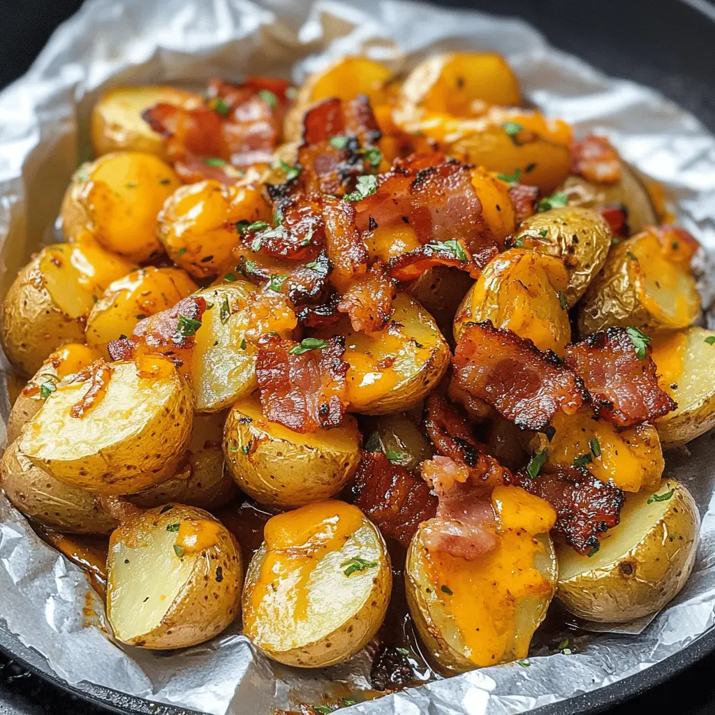Get ready for a flavor-packed side dish that everyone will love! These Cheddar Bacon BBQ Grilled Potatoes are perfect for summer barbecues or family gatherings. Tossed in smoky BBQ sauce, layered with crispy bacon, and melted cheddar cheese, they are sure to be a hit at your next cookout. Save this recipe for your next picnic or backyard grill session!
