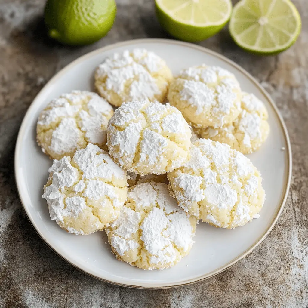 Treat yourself to these vibrant Coconut Key Lime Crinkle Cookies! Bursting with zesty lime and a hint of coconut, they're perfect for any occasion. These delightful treats have a chewy center and a powdered sugar coating that makes them look as good as they taste. Save this recipe for a sunny day or when you need a refreshing dessert that will impress your guests!