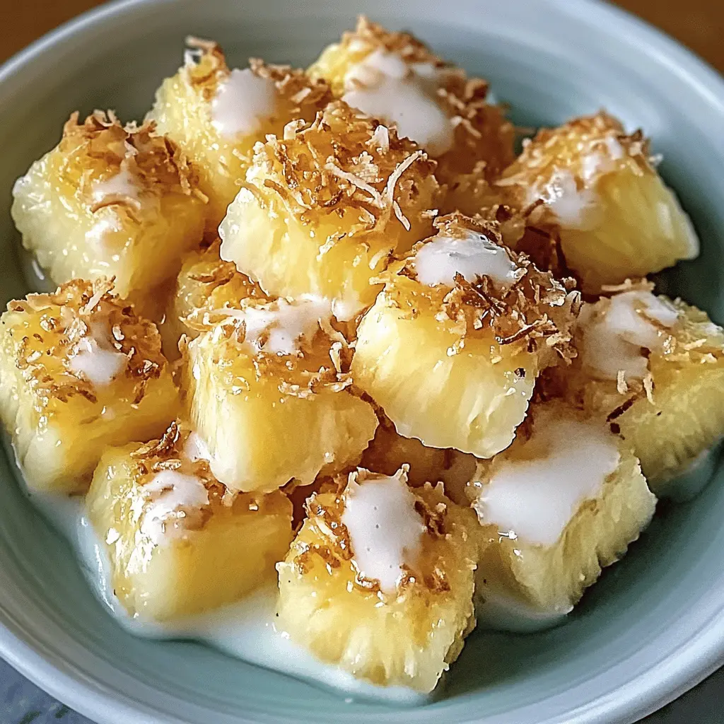 Looking for a tropical snack that’s both refreshing and easy to make? These Coconut Pineapple Bites are the perfect blend of sweet pineapple and creamy coconut. Perfect for parties or a fun snack at home, these bites are sure to impress! Save this recipe for your next gathering or anytime you need a delightful treat!