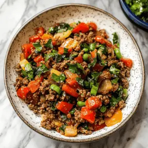 Looking for a quick and tasty dinner idea? This Mediterranean Ground Beef Stir Fry is packed with vibrant flavors from spices and fresh veggies. With juicy ground beef and colorful peppers, it’s a meal the whole family will love. Perfect for busy weeknights or meal prep! Save this pin for your next dinner inspiration!
