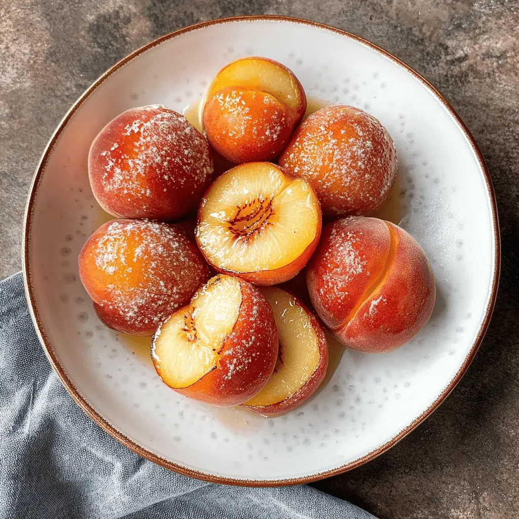 Looking for a quick summer treat? These Easy Air Fryer Peaches are perfectly caramelized and incredibly juicy! Made with just ripe peaches, a sprinkle of cinnamon, and a touch of brown sugar, they make a delightful dessert or snack. Perfect for impressing guests or enjoying a cozy night in. Save this recipe for a sweet, healthy indulgence!