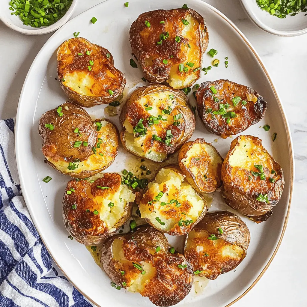 These Easy Blackstone Smashed Potatoes are your new favorite side dish! They're crispy on the outside and fluffy on the inside, made with just a few simple ingredients. Perfect for any meal or backyard BBQ, these tasty potatoes are sure to impress your family and friends. Save this recipe now for a delicious addition to your dining table!