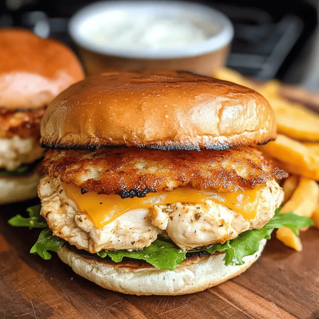 Get ready for a family favorite! These Easy Cheddar Ranch Chicken Burgers are juicy, flavorful, and perfect for busy weeknights. Made with tender chicken, zesty ranch seasoning, and melted cheddar cheese, they pair wonderfully with your favorite toppings. Save this recipe for quick and tasty meals anytime! Perfect for backyard BBQs or casual dinners.