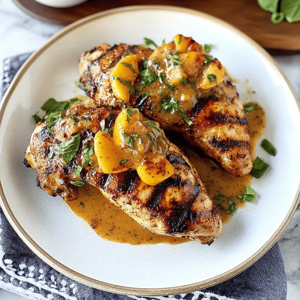 Fire up the grill for a delicious twist on classic chicken! This Grilled Chicken with Peach Chipotle Sauce combines juicy marinated chicken with a sweet and smoky sauce that elevates your summer cookouts. Perfect for family dinners or gatherings, you won't want to miss out on this easy recipe. Save it now for a delightful meal that everyone will love!