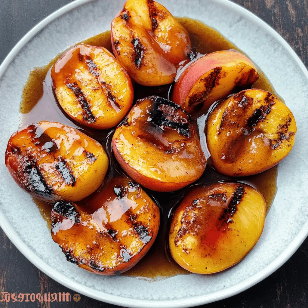 Transform your summer gatherings with grilled peaches drizzled in a delicious cinnamon honey sauce! This easy recipe highlights the sweet, juicy flavor of fresh peaches, making it a perfect dessert or side dish. Simple to make, it's great for barbecues or cozy nights in. Save this pin for a delightful treat you'll want to whip up time and time again!