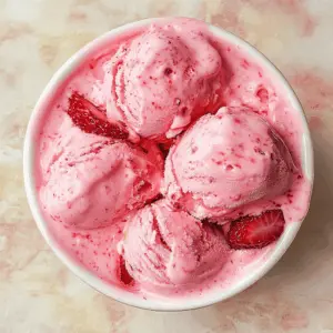Treat yourself to the delightful taste of homemade strawberry ice cream! This easy recipe combines fresh strawberries and cream for a refreshing treat that’s perfect for warm days. Made with simple ingredients, it’s a family favorite that everyone will love. Save this pin for a delicious dessert that’s great for gatherings or a sweet snack any time!