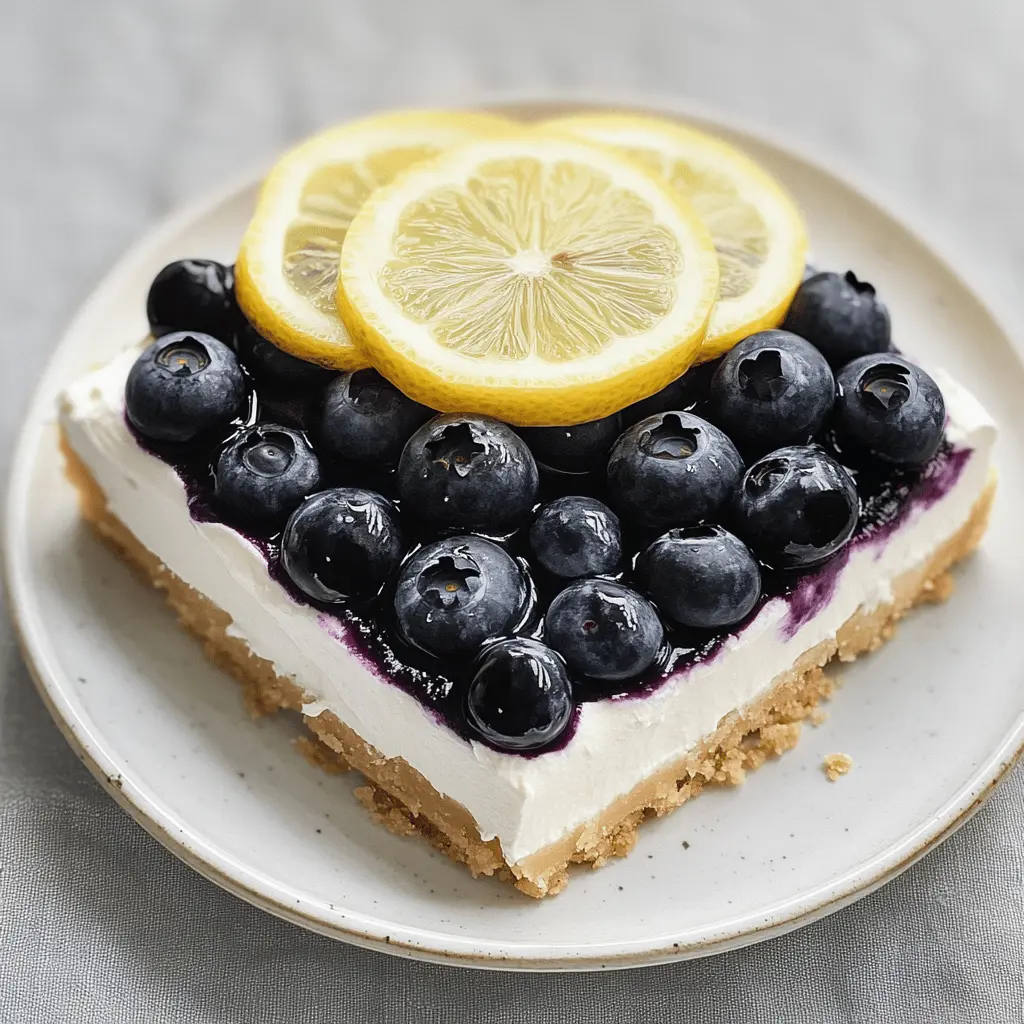 Brighten up your taste buds with this refreshing Lemon Blueberry Delight! Bursting with juicy blueberries and zesty lemon, this dessert is perfect for warm days or any special occasion. Simple to make and irresistibly delicious, it's a treat you won't forget. Save this recipe for a sunny afternoon or your next gathering!
