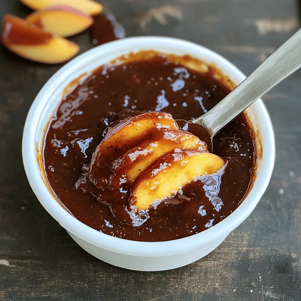 Get ready to transform your grilling game with this delicious Maple Peach Barbecue Sauce! Made with fresh peaches and a hint of maple sweetness, it's perfect for slathering on ribs, chicken, or veggies. This easy homemade sauce will become your go-to for summer cookouts or family gatherings. Save this recipe and make your next BBQ unforgettable!