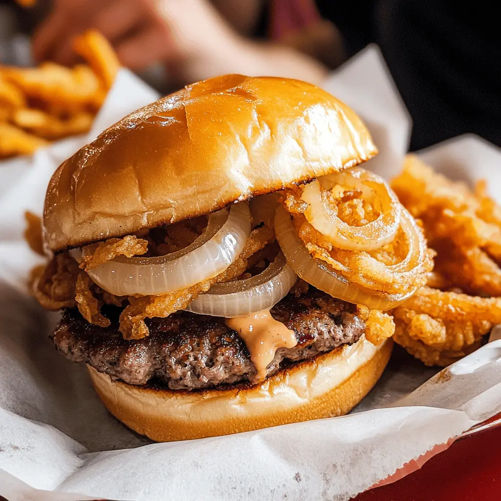 Get ready to treat your taste buds with Oklahoma Fried Onion Burgers! These mouthwatering patties are topped with crispy, caramelized onions for a burst of flavor in each bite. Perfect for summer barbecues or casual weeknight dinners, this recipe is sure to impress your family and friends. Save this classic burger recipe for your next grilling adventure!