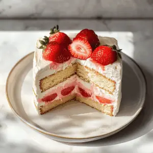 Treat yourself to the delightful taste of Strawberry Shortcake Layer Sponge Cake! This light and fluffy sponge pairs perfectly with fresh strawberries and whipped cream, creating a timeless dessert that everyone will love. Ideal for celebrations or a special family gathering. Save this recipe and make your next occasion extra sweet!