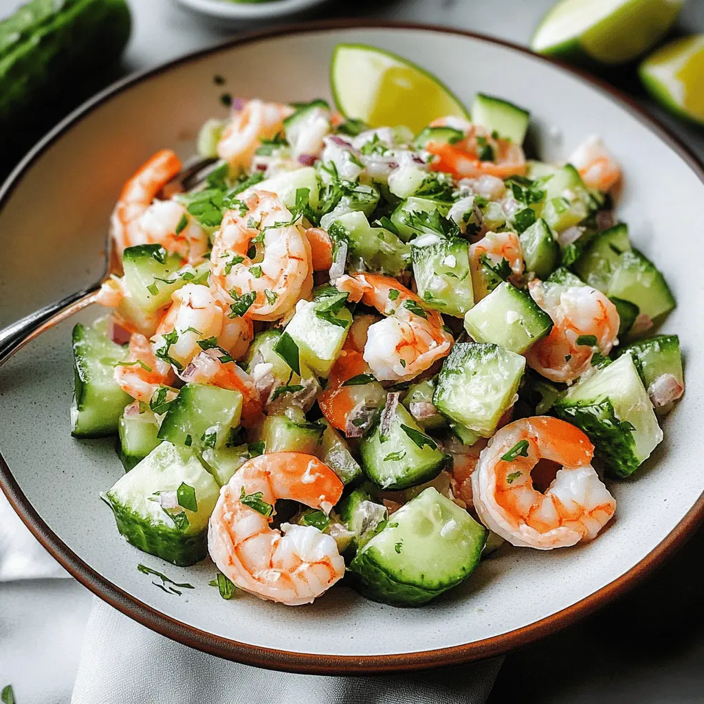 Healthy Cucumber Shrimp Salad Recipe