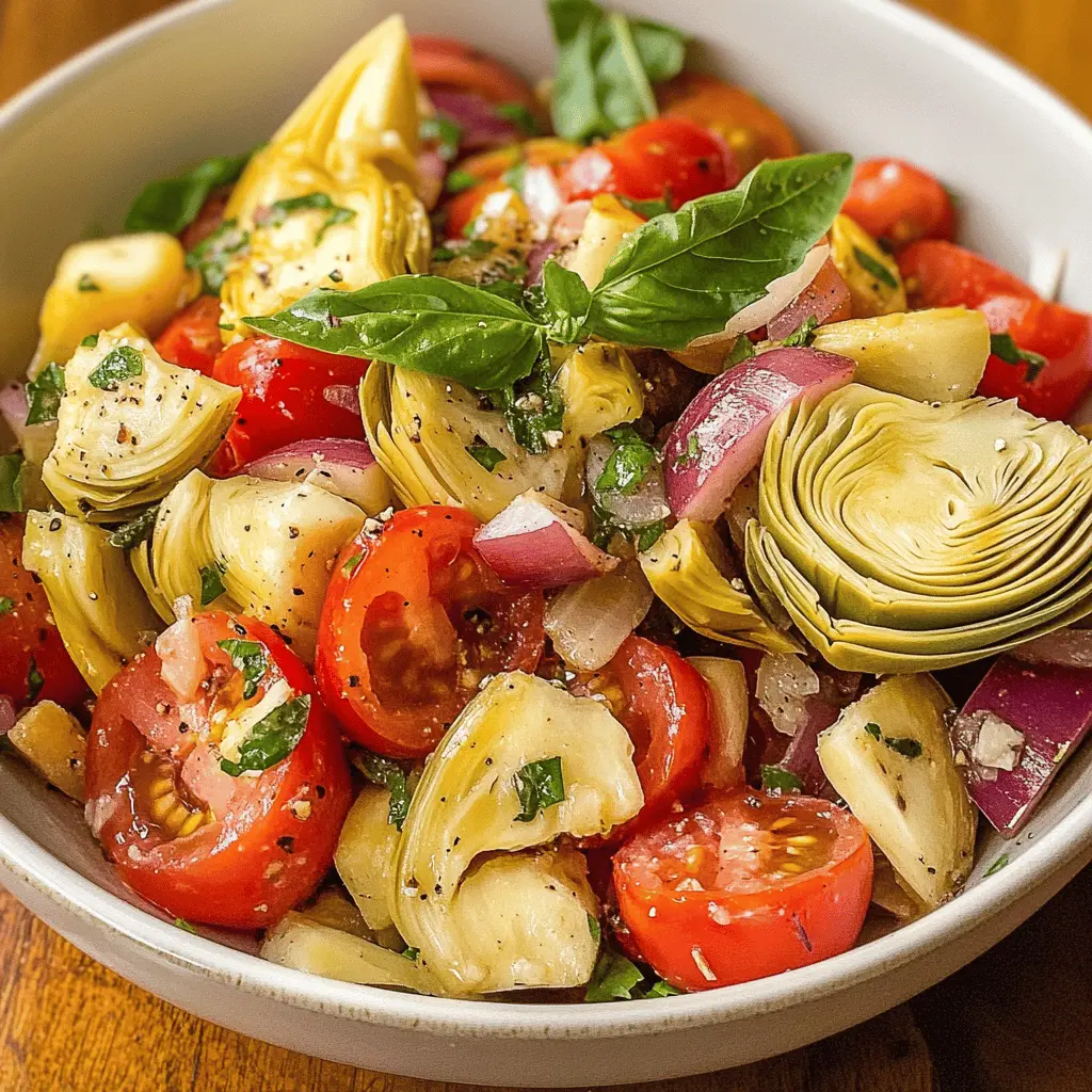Easy Tuscan Artichoke and Tomato Salad Recipe