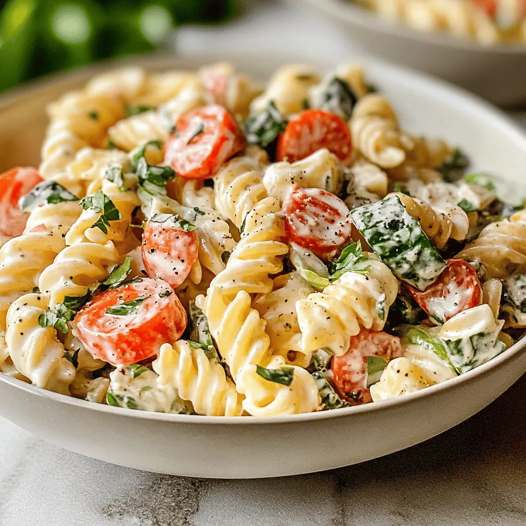 Easy Creamy Pasta Salad Recipe
