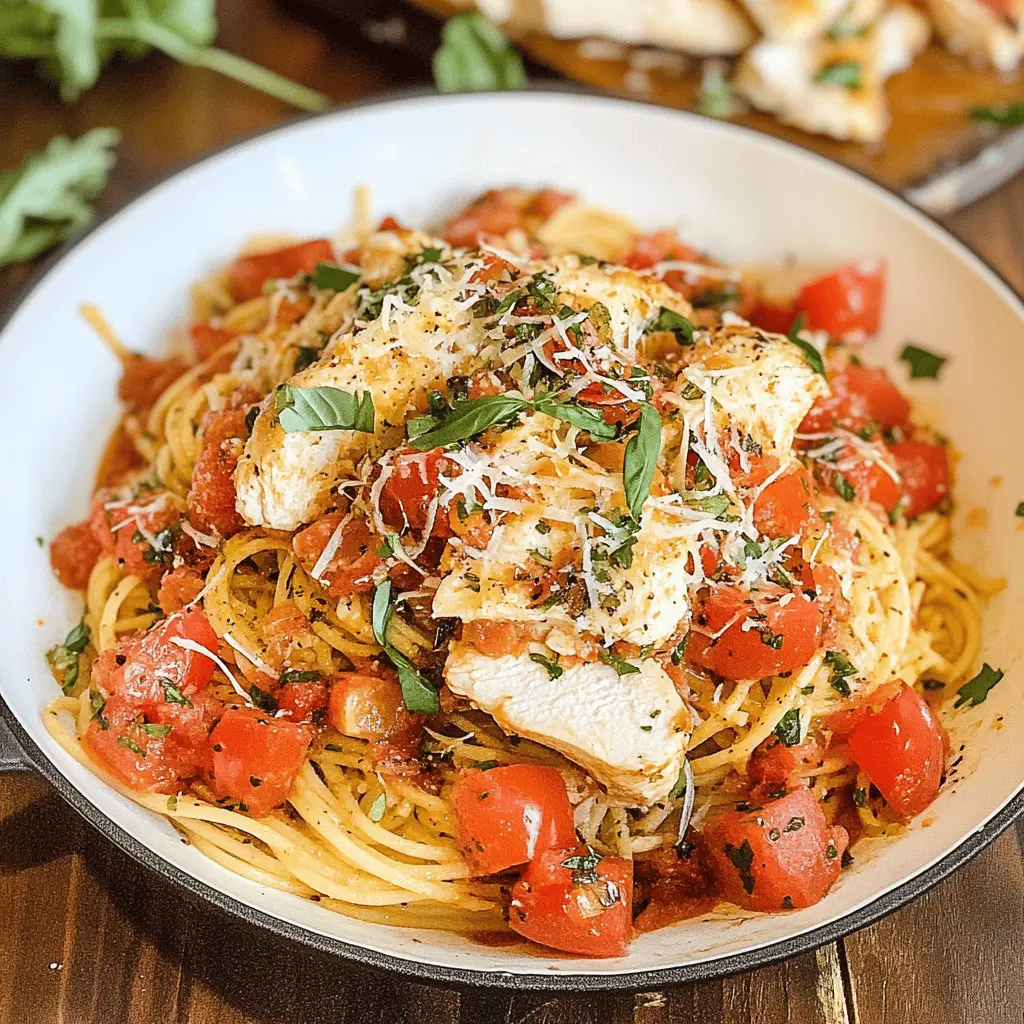 Easy Bruschetta Chicken Pasta Recipe