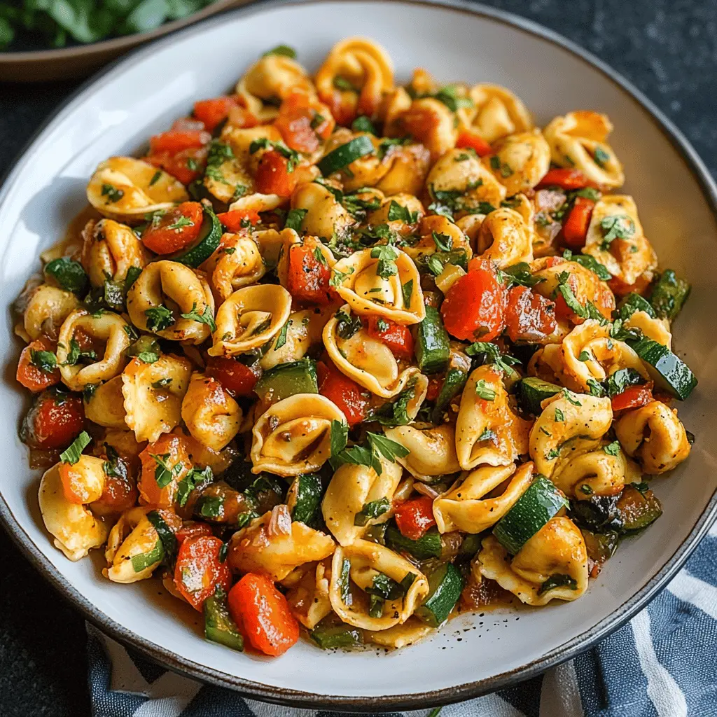 Easy Tortellini With Sautéed Vegetables
