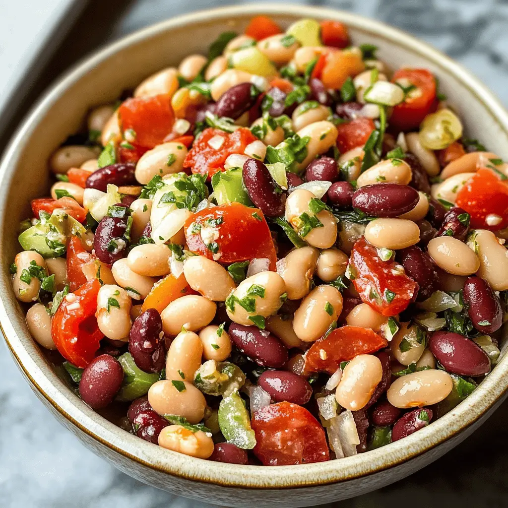 Easy Mediterranean Bean Salad Recipe