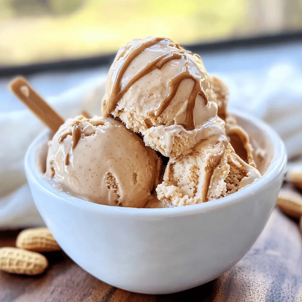 Easy No-Churn Peanut Butter Ice Cream Recipe