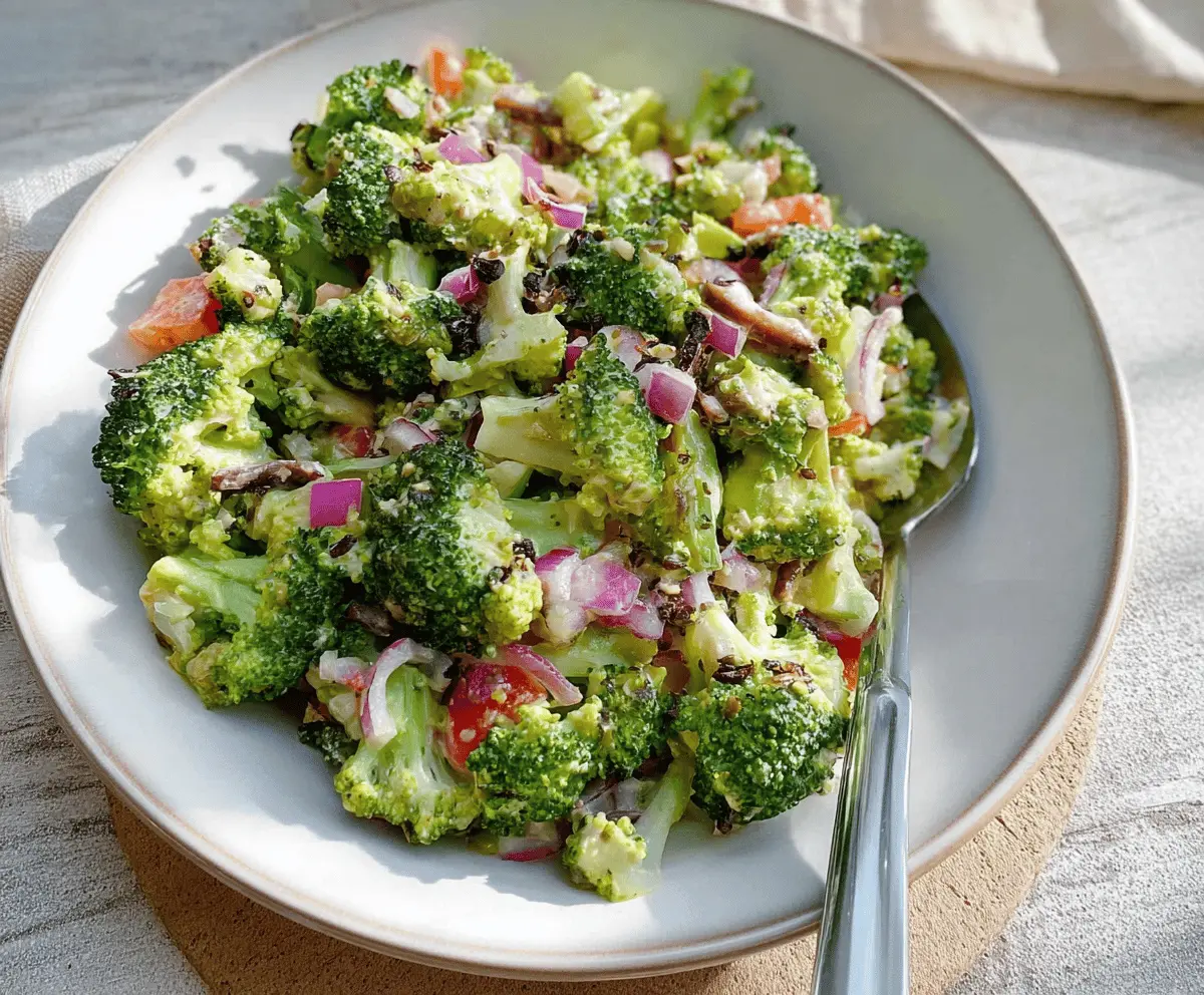 Easy Healthy Broccoli Salad Recipe
