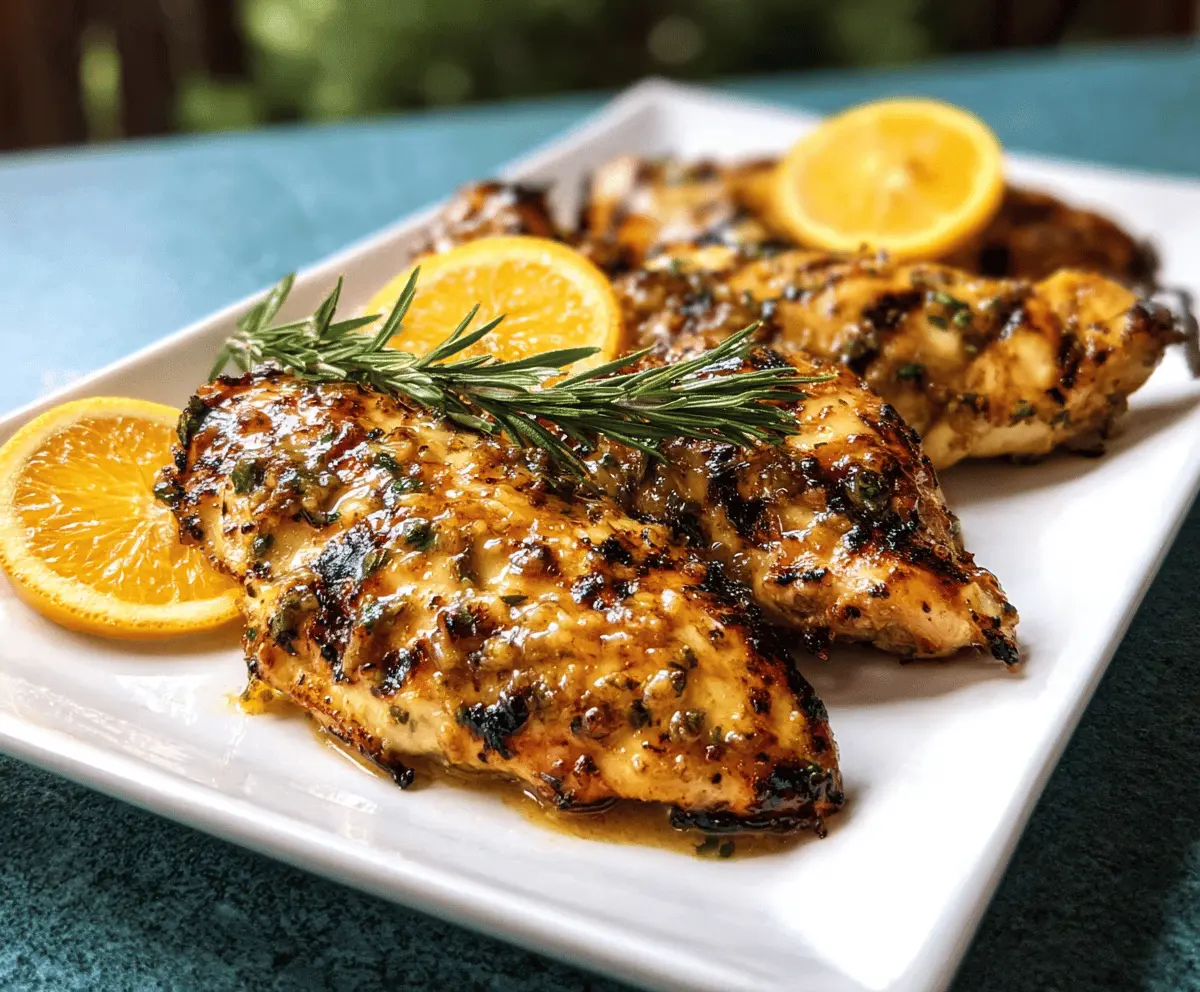 Easy Grilled Citrus Chicken With Tangy Glaze