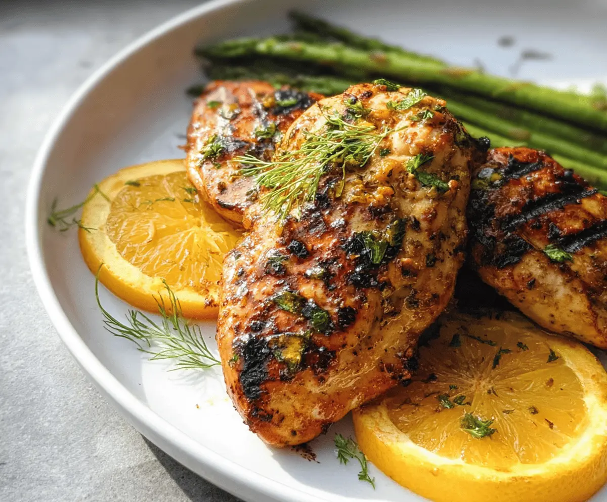 Easy Citrus Dijon Grilled Chicken Recipe