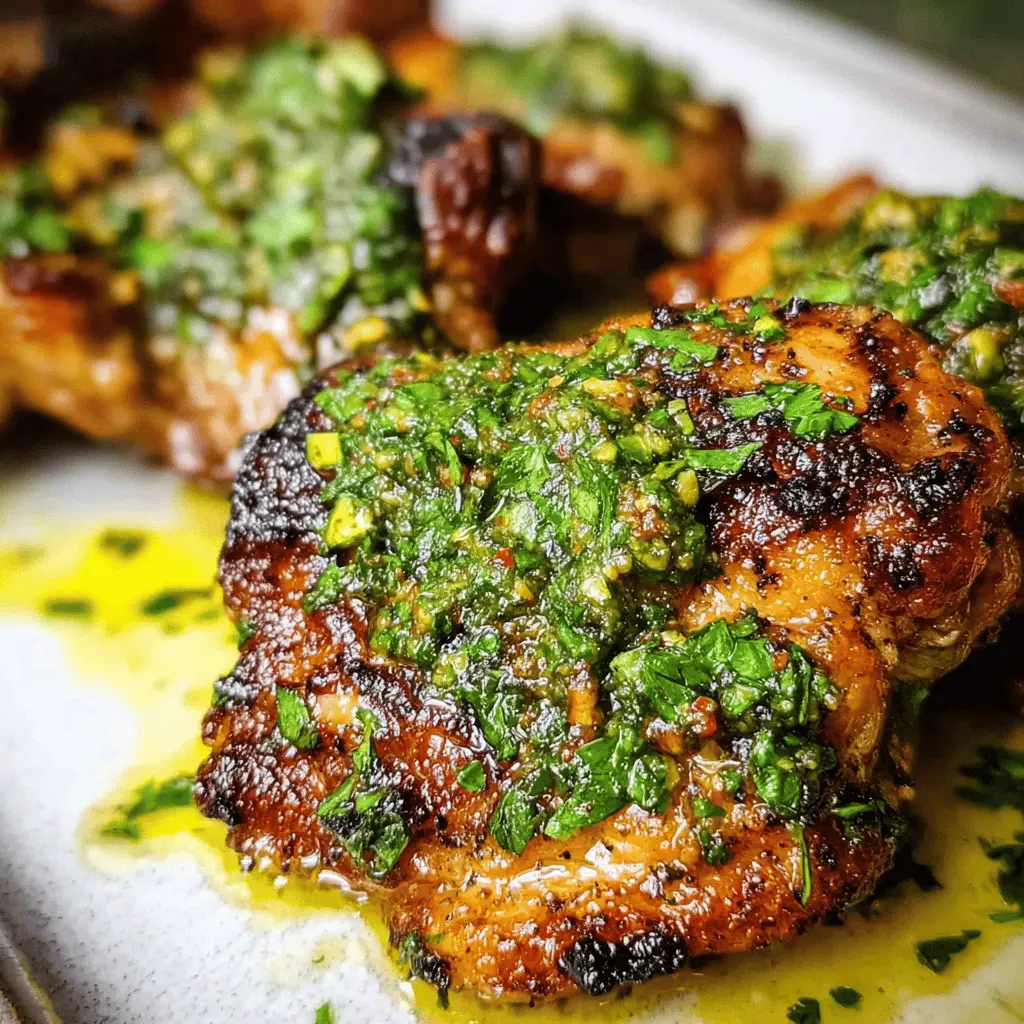 Easy Chimichurri Chicken Thighs Recipe