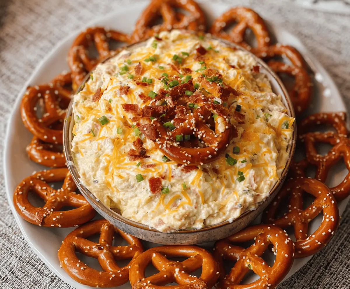Easy Cheesy Pretzel Dip Recipe