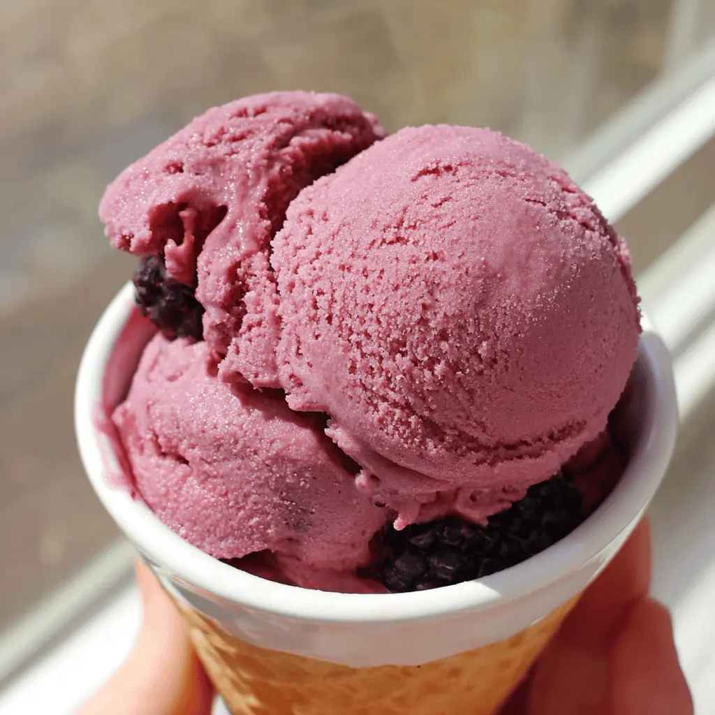 Easy Homemade Blackberry Ice Cream Recipe