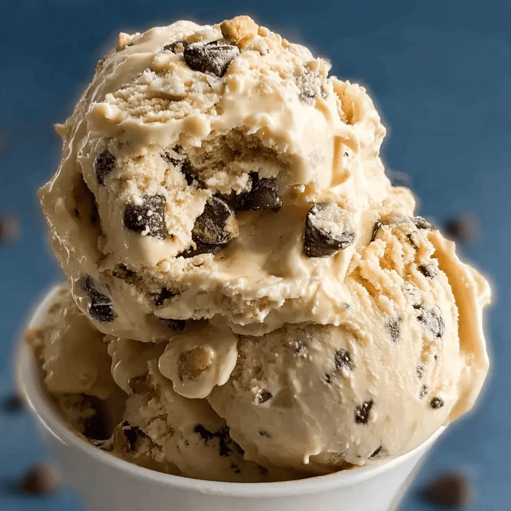 Easy Homemade Chocolate Chip Cookie Dough Ice Cream