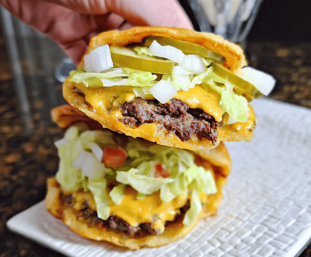 Easy Keto Big Mac Smash Burgers Recipe