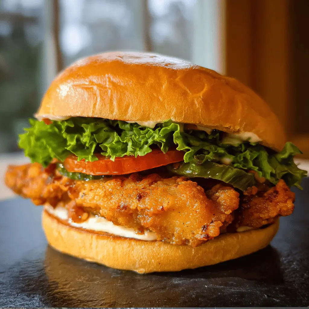 Easy Crispy Chicken Sandwich Recipe
