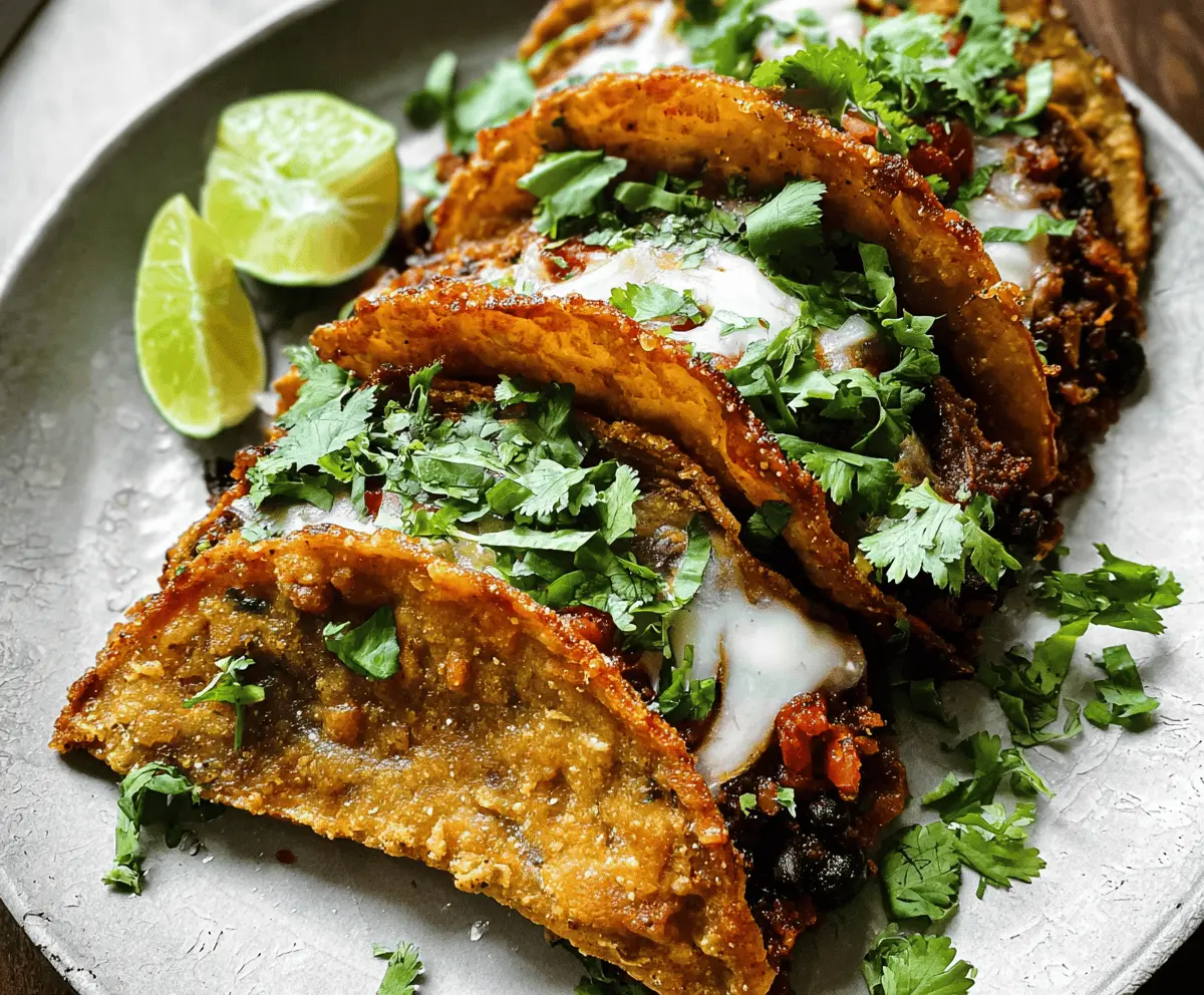 Crispy Black Bean Tacos Recipe Easy and Healthy