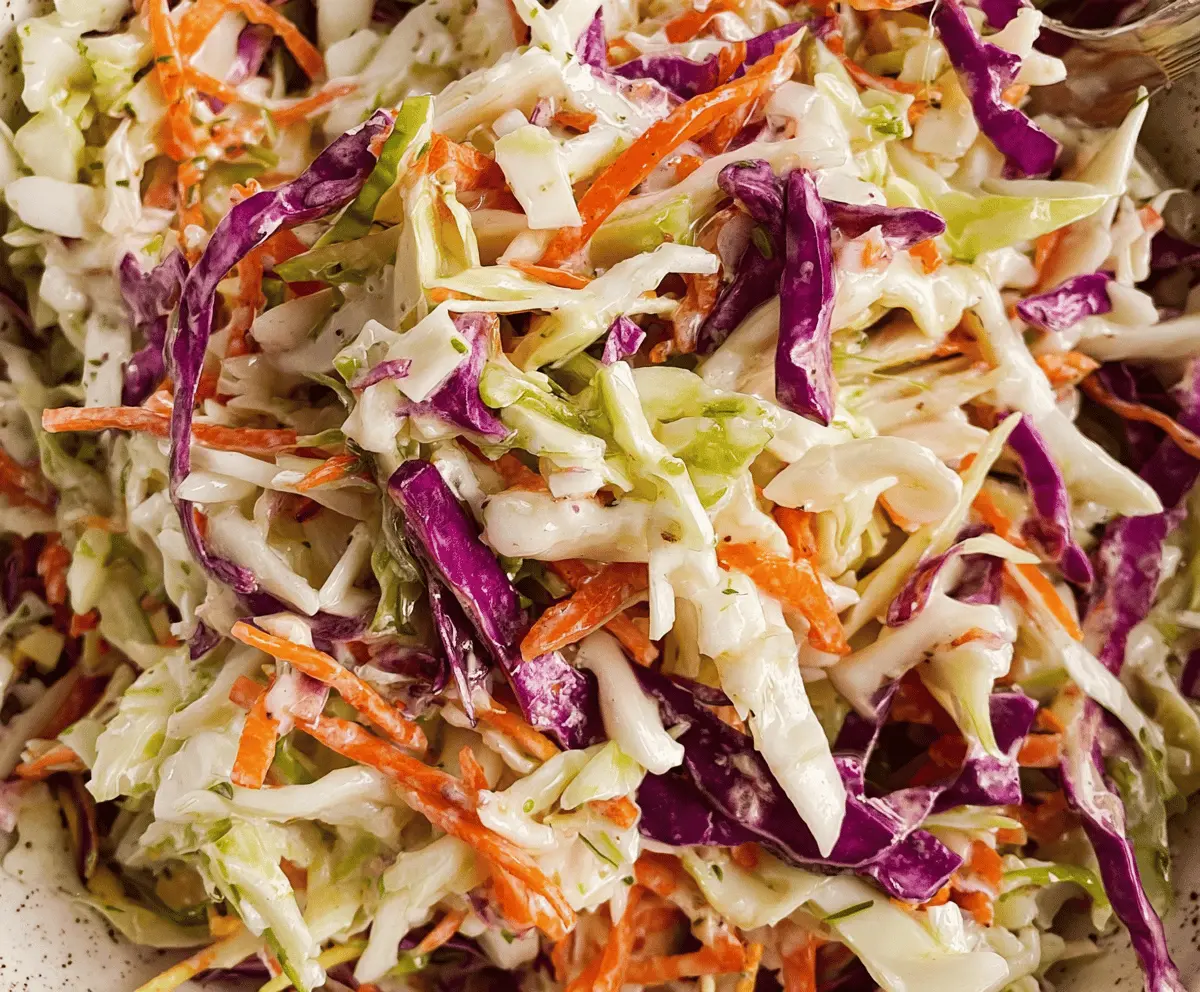 Easy Sweet and Tangy Coleslaw Recipe