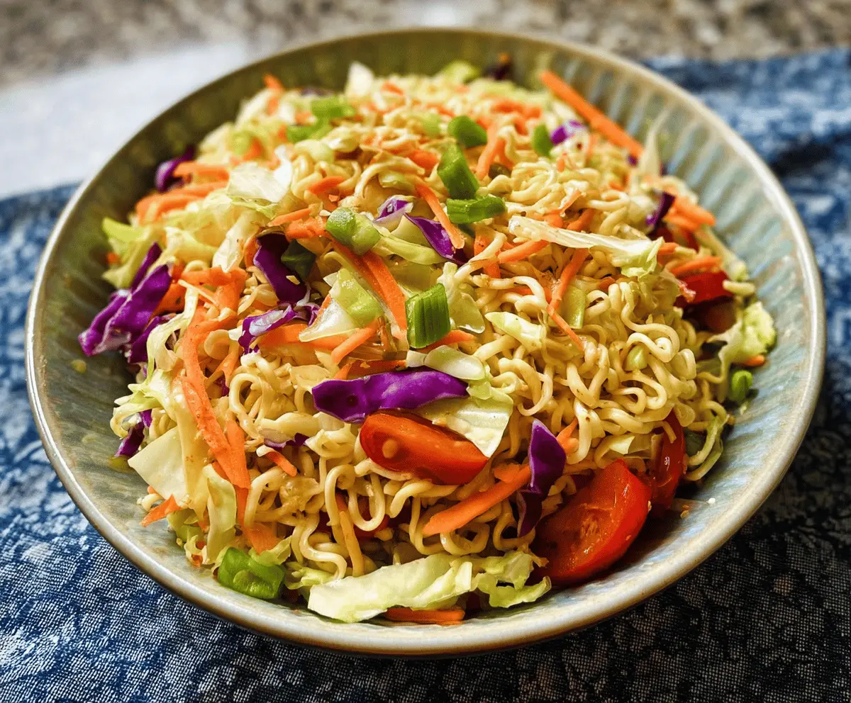 Crunchy Ramen Noodle Salad Recipe