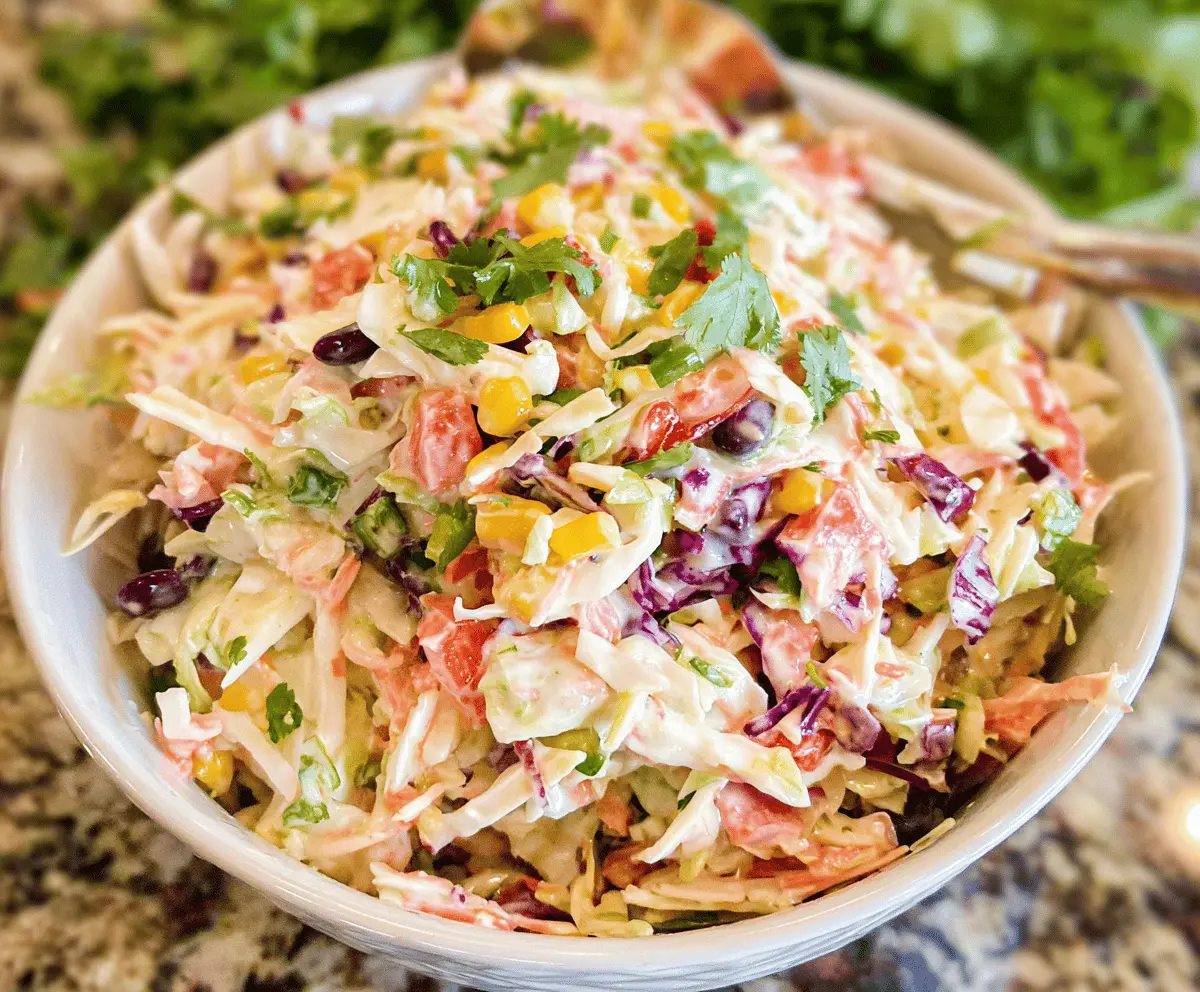 Fresh and Zesty Mexican Coleslaw Recipe
