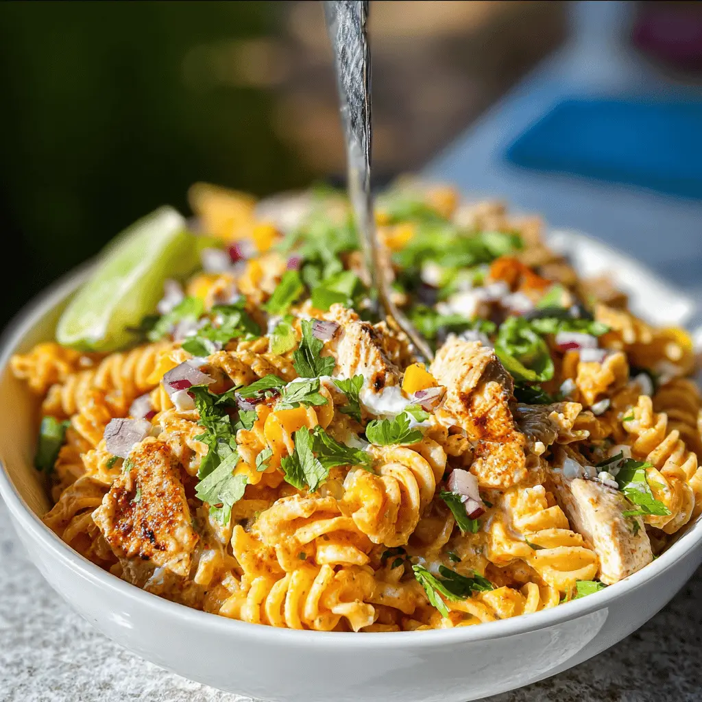 Zesty Chicken Enchilada Pasta Salad Recipe