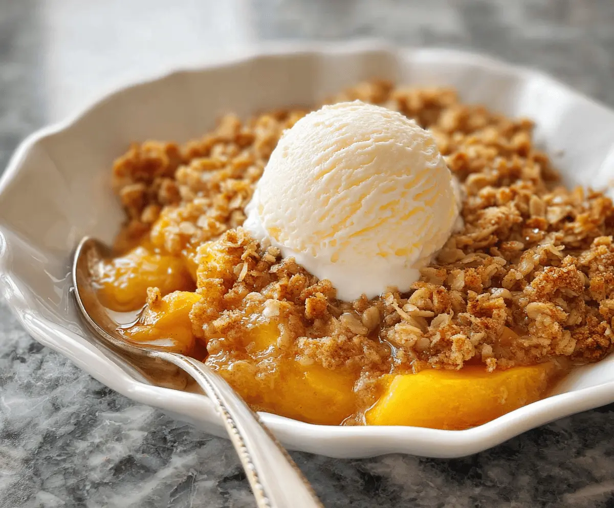 Easy Homemade Peach Crisp Recipe