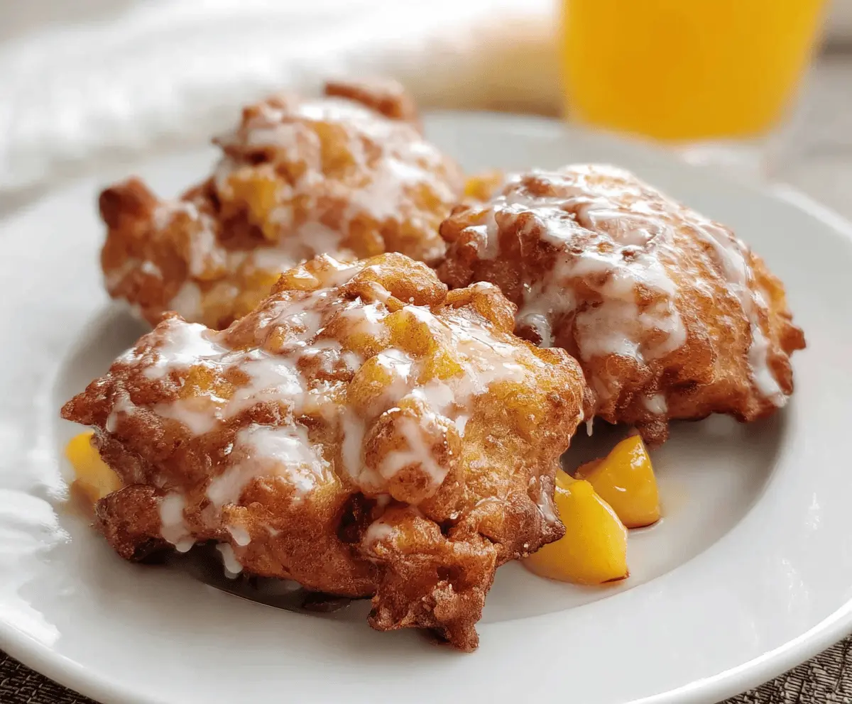 Easy Fresh Peach Fritters Recipe