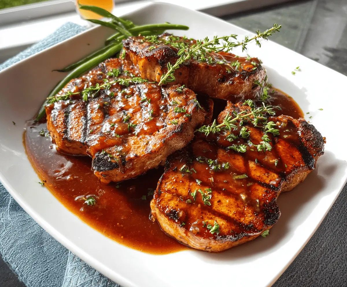 Easy Boneless Pork Chops with Sweet Honey Garlic Sauce
