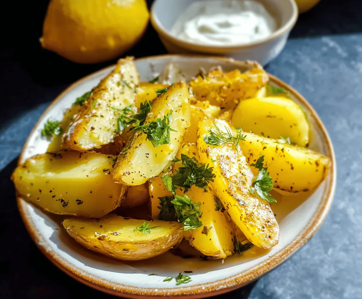 Easy Greek Lemon Potatoes Recipe