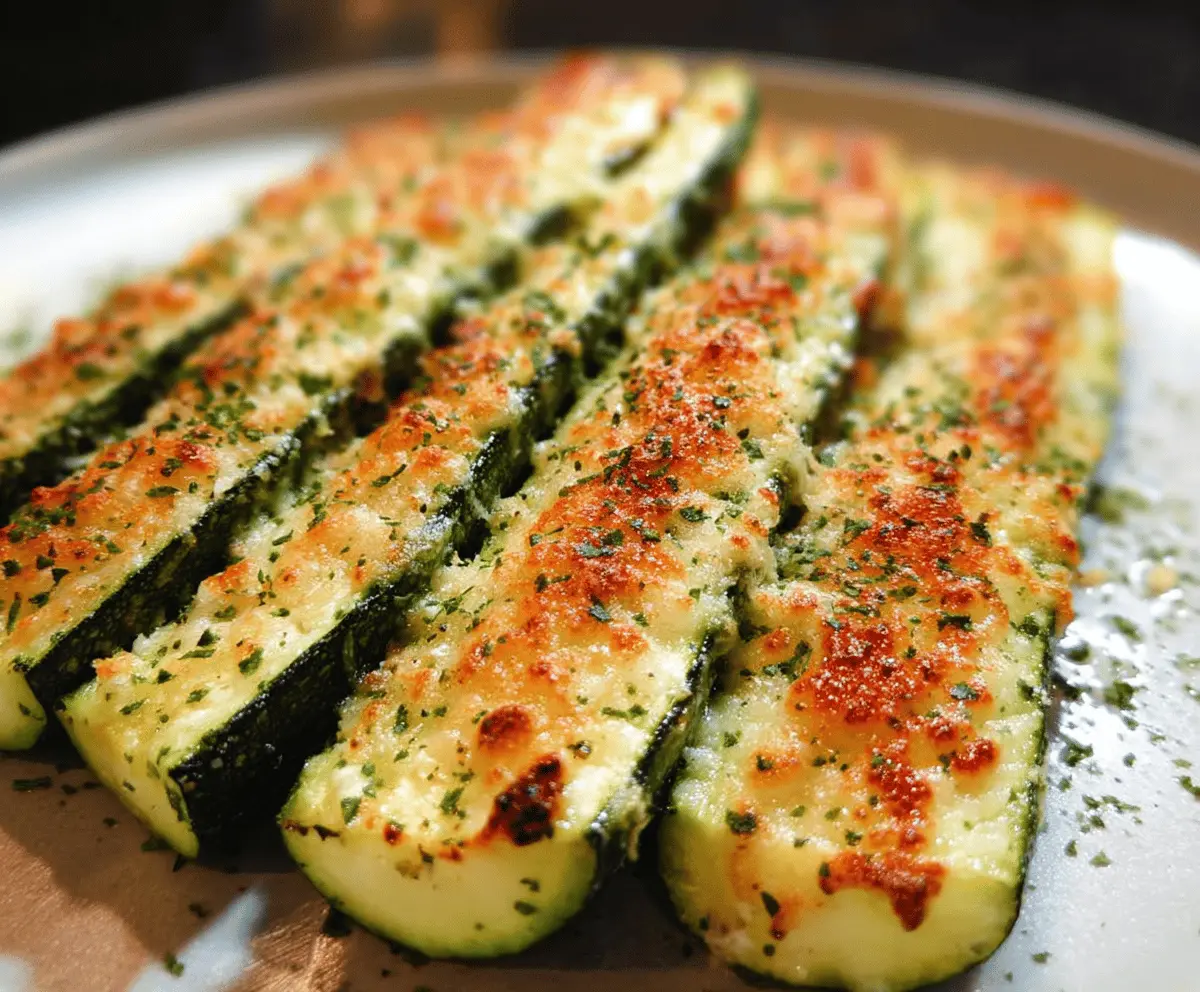 Easy Baked Parmesan Zucchini Recipe