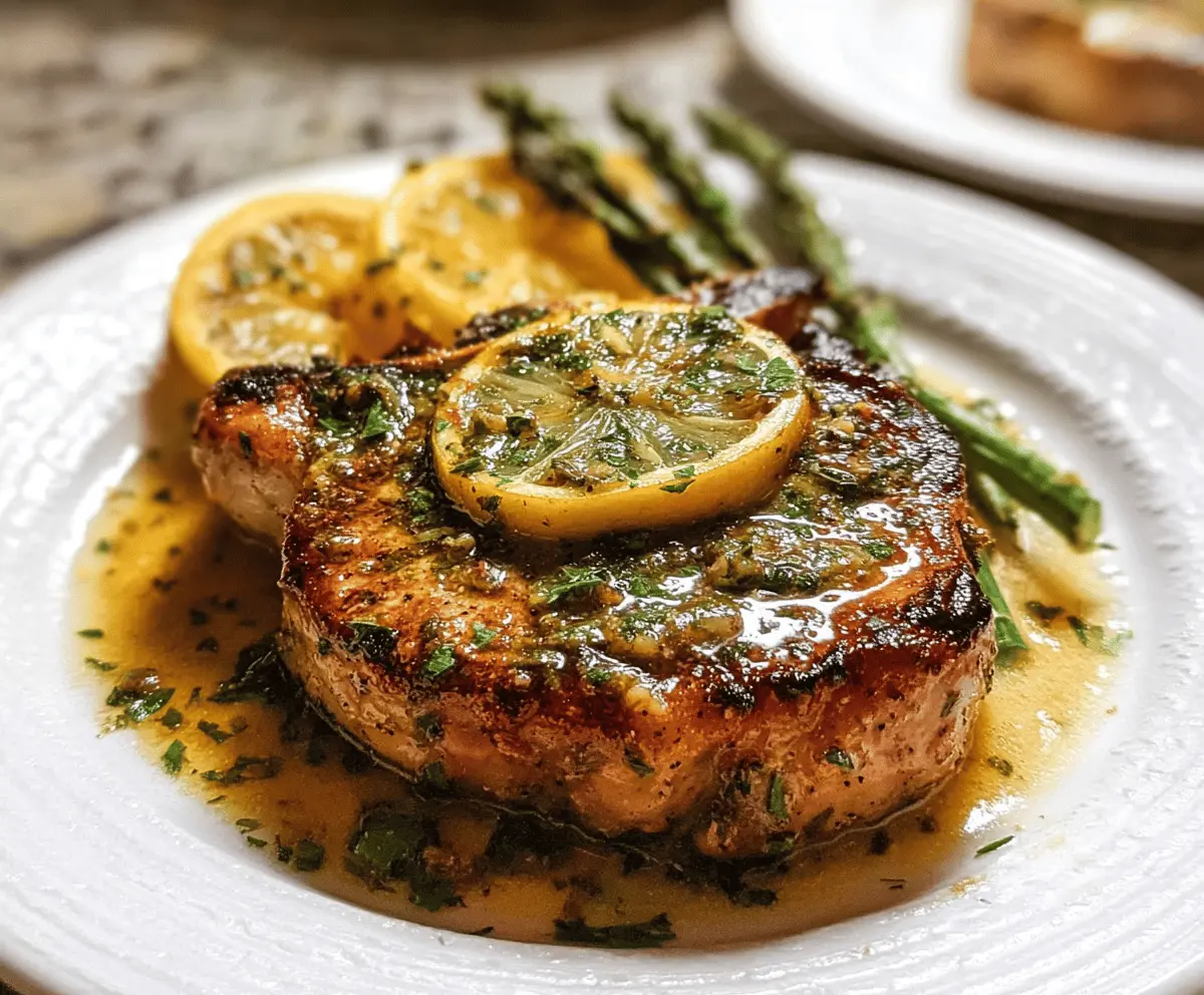 Easy Savory Lemon Butter Pork Chops Recipe