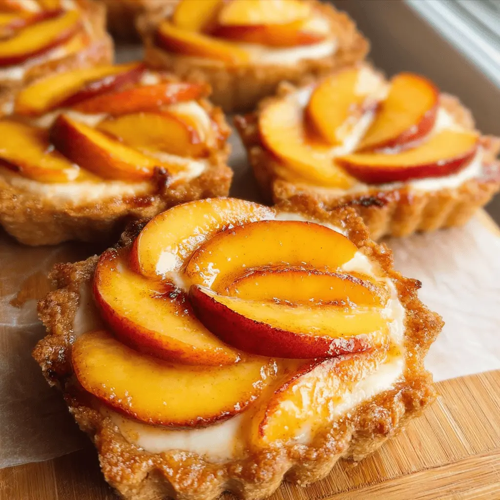 Mini Peach and Cream Cheese Tarts Recipe