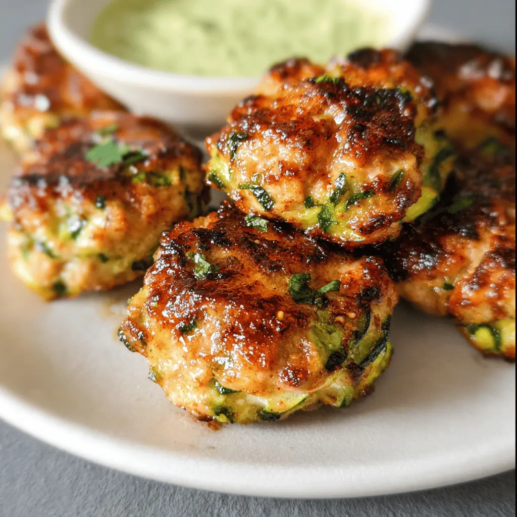 High Protein Chicken Zucchini Poppers Recipe