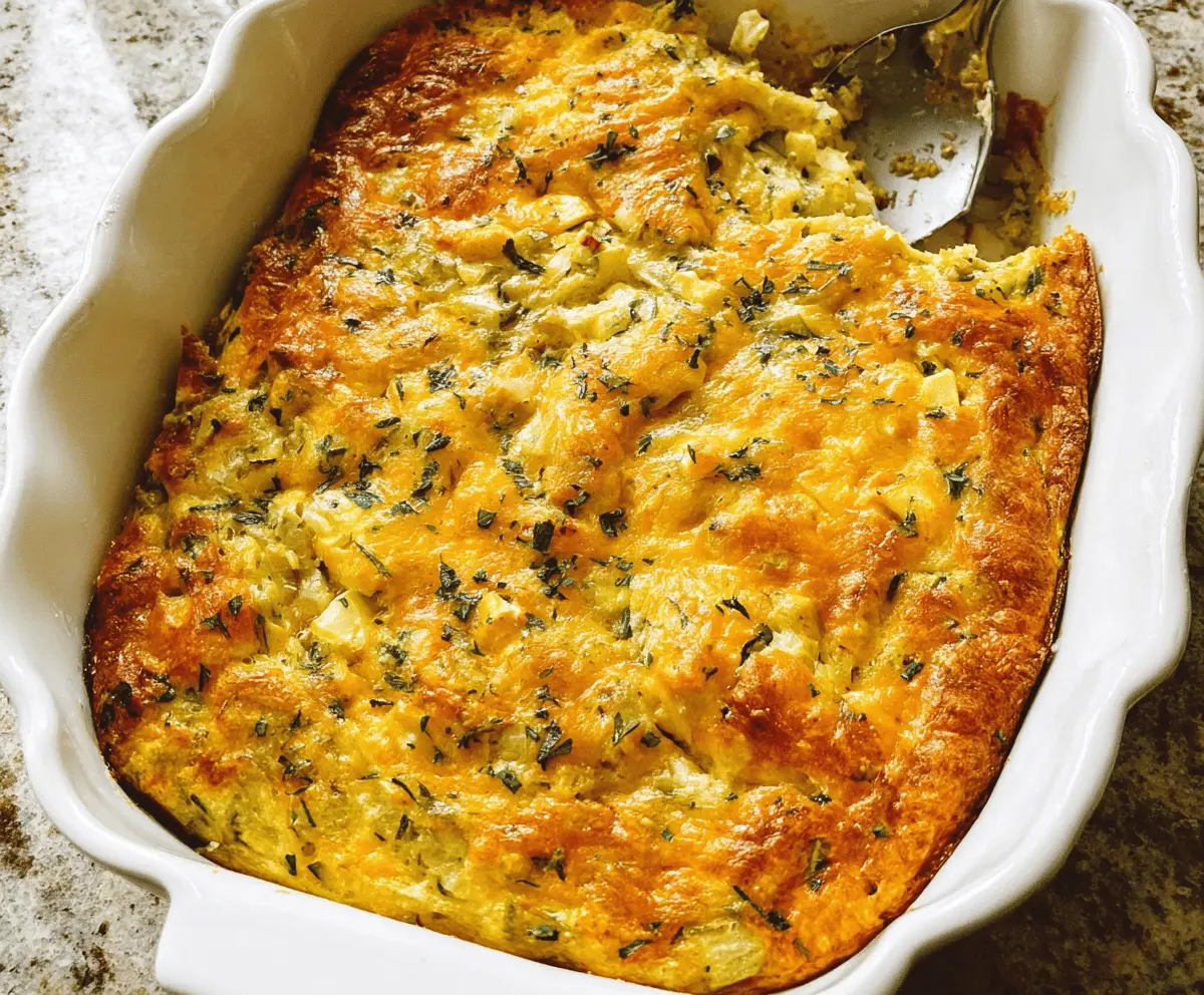 Easy Cheesy Zucchini Squash Casserole Recipe