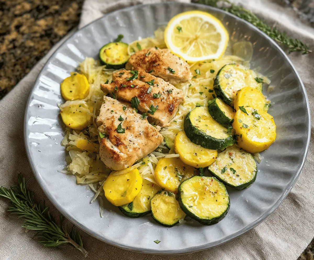 Easy Chicken Breast with Zucchini and Squash Recipe