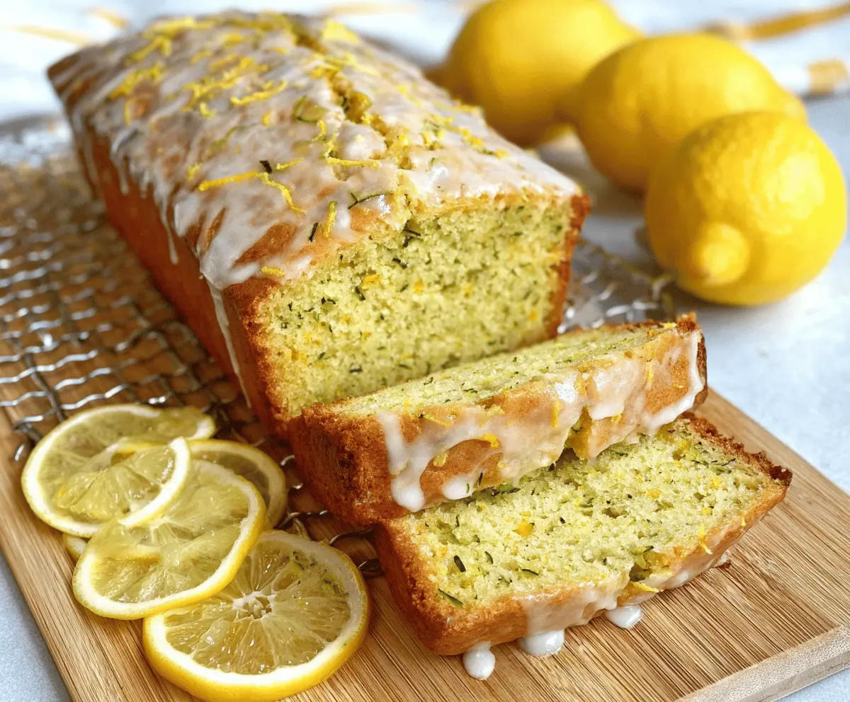 Moist Lemon Zucchini Bread Recipe