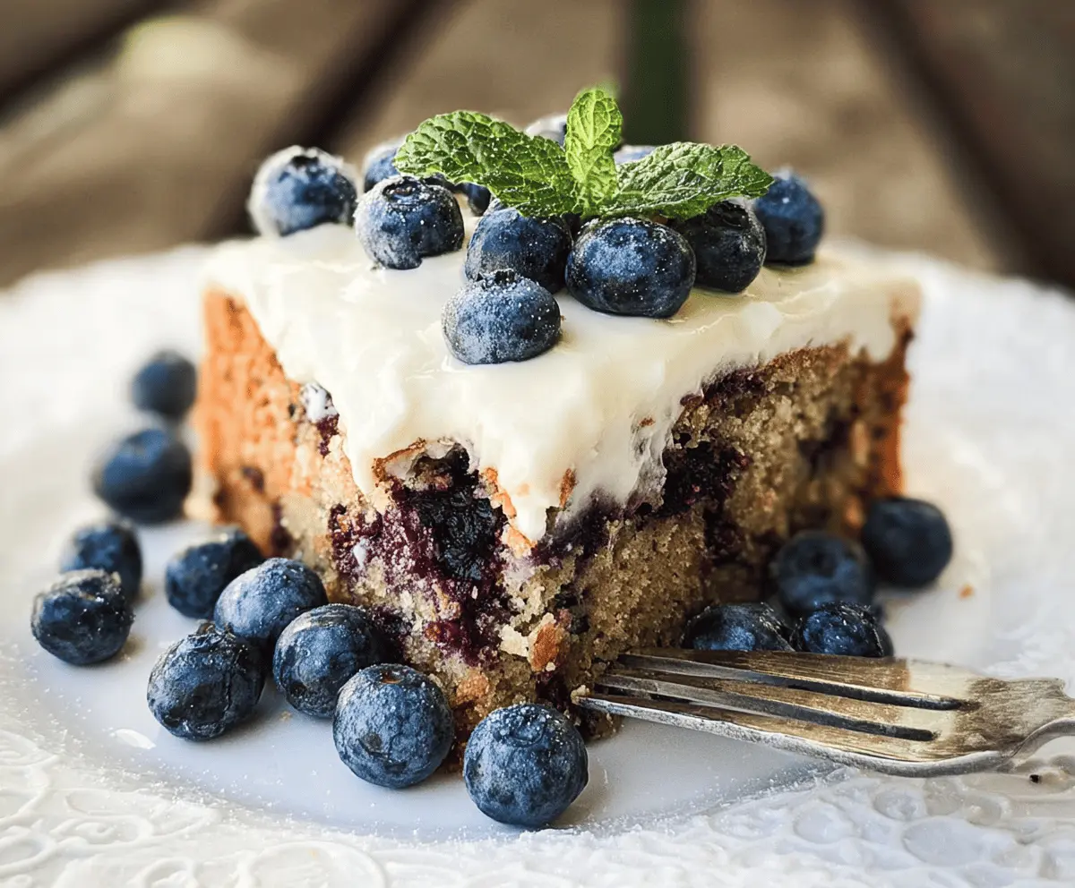 Moist Blueberry Zucchini Cake Recipe