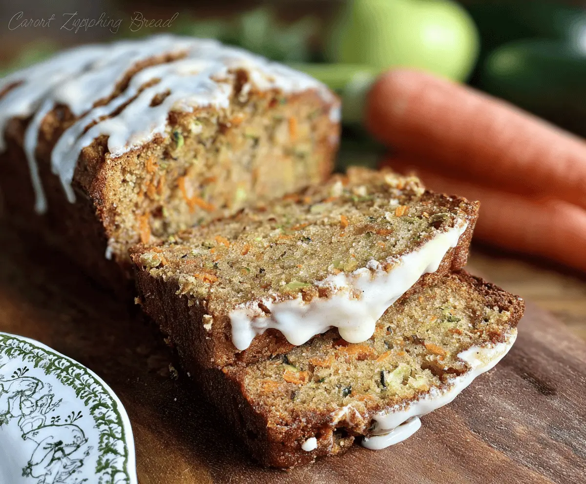 Moist Carrot Apple Zucchini Bread Recipe