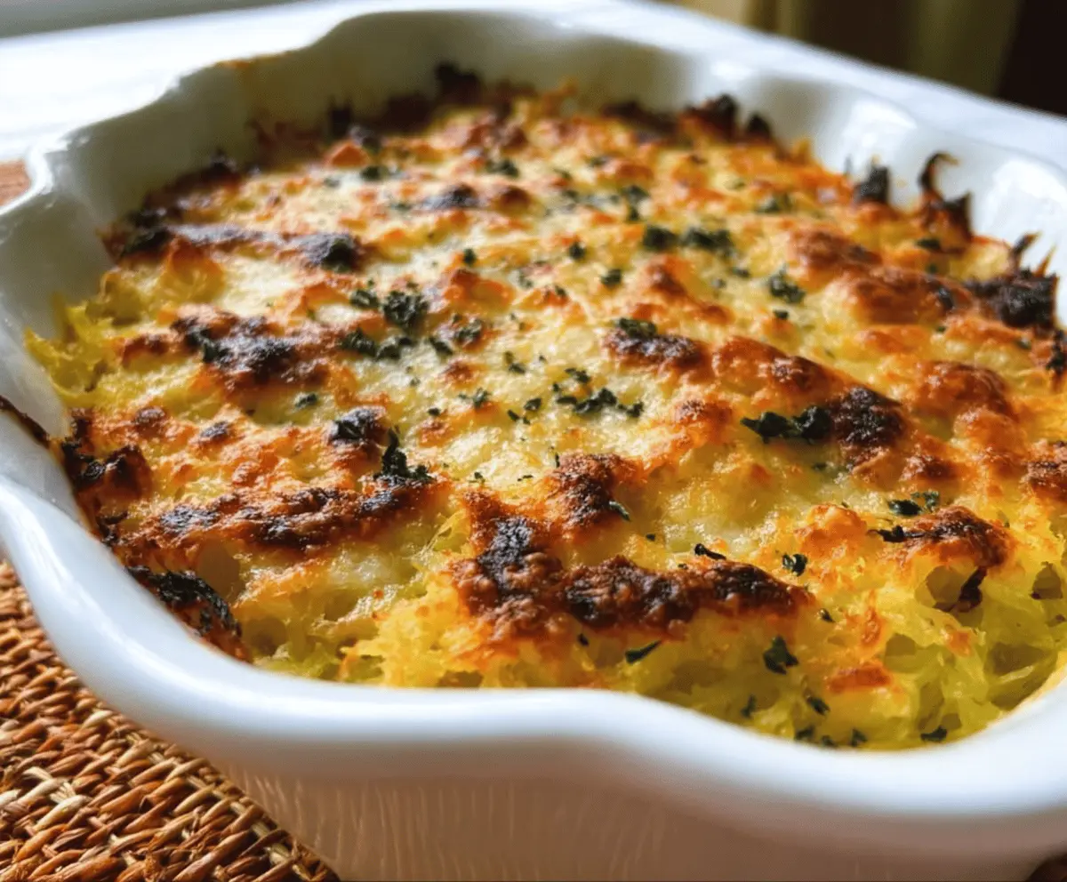 Healthy Spaghetti Squash Au Gratin Recipe